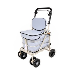 NEW Backrest & Seat  Shopping / Walking Trolley - Sky Blue