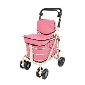 NEW Backrest & Seat  Shopping / Walking Trolley - Pink