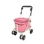NEW Backrest & Seat  Shopping / Walking Trolley - Pink