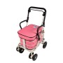 NEW Armrest & Seat Shopping / Walking Trolley - Pink