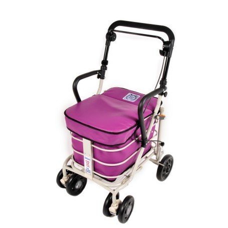 NEW Armrest & Seat Shopping / Walking Trolley - Purple