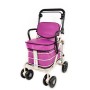 NEW Royal Backrest with Armrest & Seat Shopping / Walking Trolley - Purple
