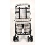 2025 NEW Seated Shopping / Walker Trolley - Light Tartan BLACK EDITION