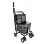 2025 NEW Seated Shopping / Walker Trolley - Black (BLACK FRAME)