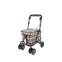 2025 NEW Seated Shopping / Walker Trolley - Brown Tartan BLACK EDITION