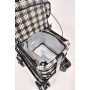 2025 NEW Backrest & Seat  Shopping / Walking Trolley -  Brown Tartan BLACK EDITION