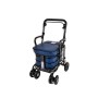 2025 NEW Armrest & Seat Shopping / Walking Trolley - Navy BLACK EDITION