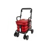 2025 NEW Armrest & Seat Shopping / Walking Trolley - Red BLACK EDITION