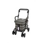 2025 NEW Armrest & Seat Shopping / Walking Trolley - Grey BLACK EDITION