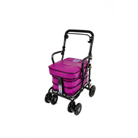 2025 NEW Armrest & Seat Shopping / Walking Trolley -  Purple BLACK EDITION