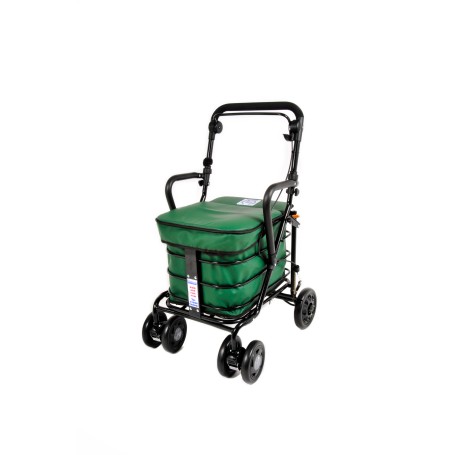 2025 NEW Armrest & Seat Shopping / Walking Trolley -  Forest Green BLACK EDITION