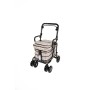 NEW 2025 Royal Backrest with Armrest & Seat Shopping / Walking Trolley - Light Tartan BLACK EDITION