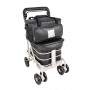 NEW 2025 Royal Backrest with Armrest & Seat Shopping / Walking Trolley - BLACK EDITION