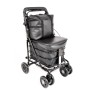 NEW 2025 Royal Backrest with Armrest & Seat Shopping / Walking Trolley - BLACK EDITION