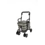 NEW 2025 Royal Backrest with Armrest & Seat Shopping / Walking Trolley - Grey BLACK EDITION