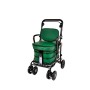 NEW 2025 Royal Backrest with Armrest & Seat Shopping / Walking Trolley -  Forest Green BLACK EDITION