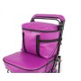 2025 NEW Seated Shopping / Walker Trolley - Purple BLACK EDITION