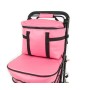 2025 NEW Backrest & Seat  Shopping / Walking Trolley - Pink BLACK EDITION