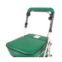 2025 NEW Backrest & Seat  Shopping / Walking Trolley - Forest Green BLACK EDITION
