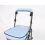 NEW Royal Backrest with Armrest & Seat Shopping / Walking Trolley - Sky Blue