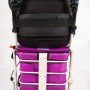 Back Support with rear Zip Pocket
