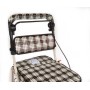 Armrest & Seat Shopping / Walking Trolley - Brown Tartan