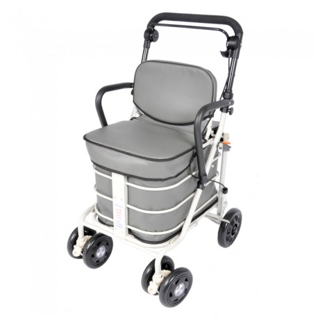 The NEW Backrest Shopper with Armrest - Grey