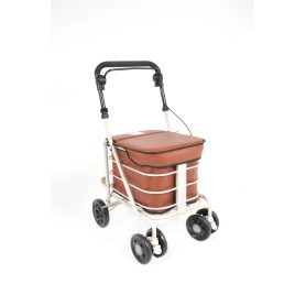 LIMITED EDITION - Light Brown Shopping Trolley With Seat