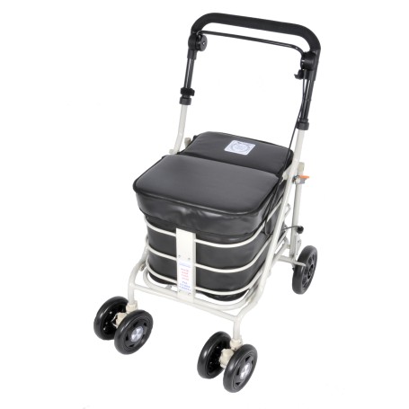 The Seated Shopping / Walker Trolley - Black